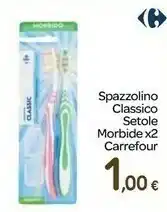 Carrefour Carrefour Spazzolino Classico Setole offerta