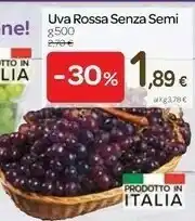 Carrefour Uva Rossa Senza Semi offerta