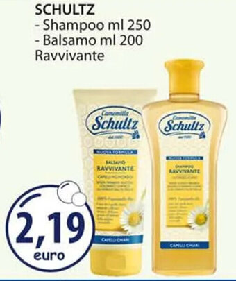 Acqua & Sapone SCHULTZ - Shampoo ml 250 - Balsamo ml 200 Ravvivante offerta
