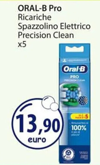 Acqua & Sapone ORAL-B Pro Ricariche Spazzolino Elettrico Precision Clean x5 offerta