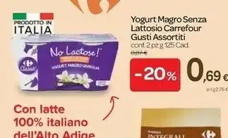 Carrefour Express Carrefour Yogurt Magro Senza Lattosio offerta
