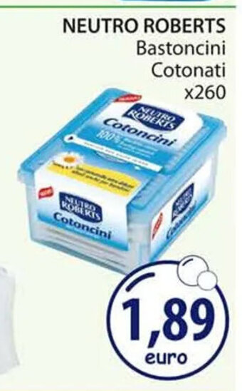 Acqua & Sapone NEUTRO ROBERTS Bastoncini Cotonati x260 offerta