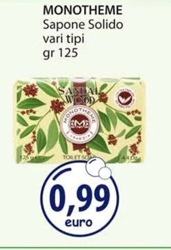Acqua & Sapone MONOTHEME Sapone Solido vari tipi gr 125 offerta