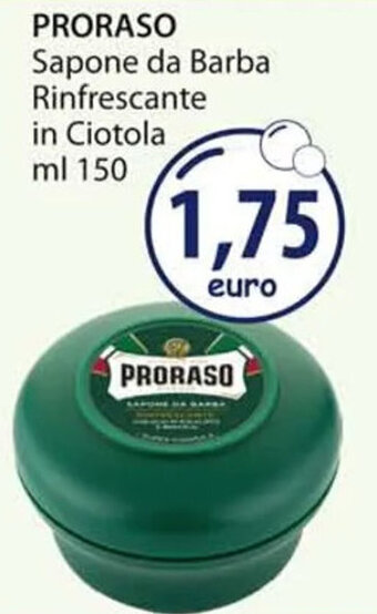 Acqua & Sapone PRORASO Sapone da Barba Rinfrescante in Ciotola ml 150 offerta