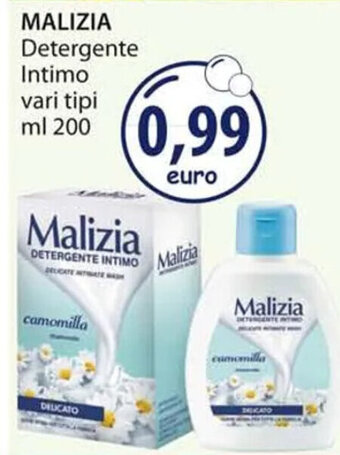 Acqua & Sapone MALIZIA Detergente Intimo vari tipi ml 200 offerta