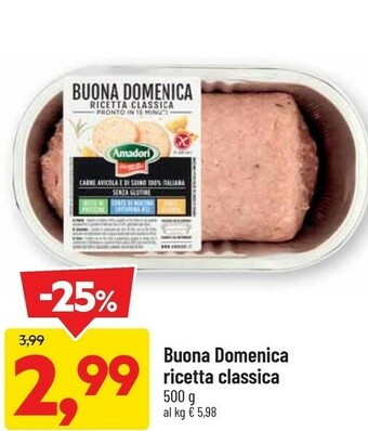 DPiù Amadori Buona Domenica Ricetta Classica offerta