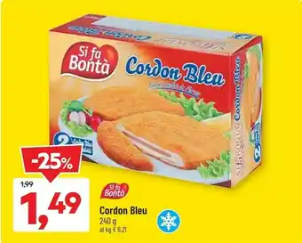 DPiù Si fa bontà Cordon Bleu 240g offerta