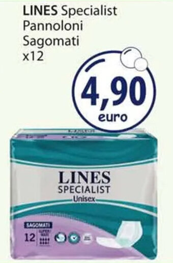 Acqua & Sapone LINES Specialist Pannoloni Sagomati x12 offerta