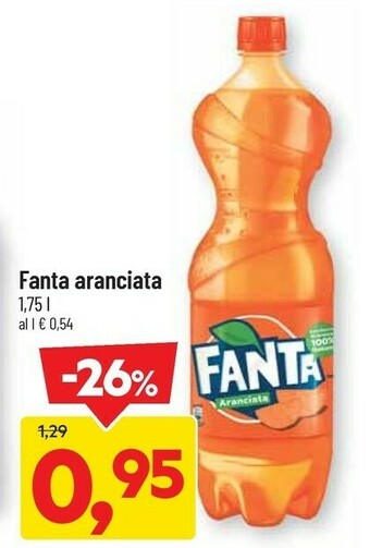 DPiù Coca-Cola - Fanta Aranciata 1750 G(ml) offerta
