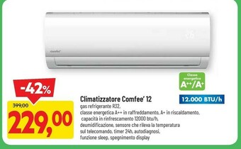 DPiù Comfeè Climatizzatore 12 Gaz Refrigerante R32 Classe Energetica A++ offerta