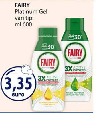 Acqua & Sapone FAIRY Platinum Gel vari tipi ml 600 offerta