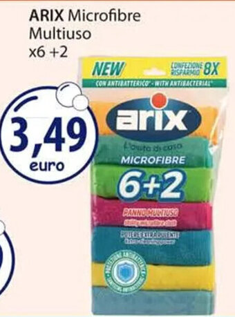 Acqua & Sapone ARIX Microfibre Multiuso X6 +2 offerta