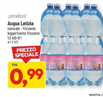DPiù Pureland Acqua Letizia offerta