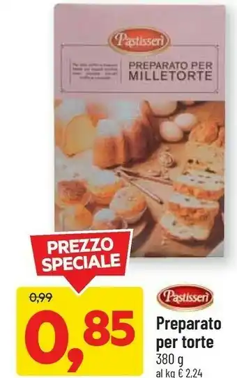 DPiù Pastisseri Preparato Per Torte offerta