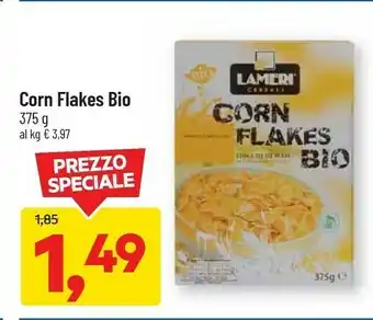 DPiù Lameri cereals Corn Flakes Bio offerta