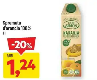 DPiù Spremuta D'arancia offerta