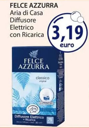 Acqua & Sapone FELCE AZZURRA Aria di Casa Diffusore Elettrico con Ricarica offerta