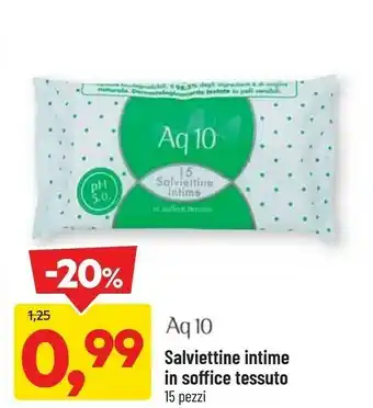 DPiù Aq 10 Salviettine Intime In Soffice offerta