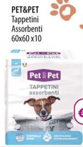 Acqua & Sapone PET&PET Tappetini Assorbenti 60x60 x10 offerta