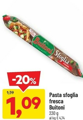 DPiù Pasta Fresca Fresca Sfoglia - Pasta Sfoglia 230 G(ml) offerta