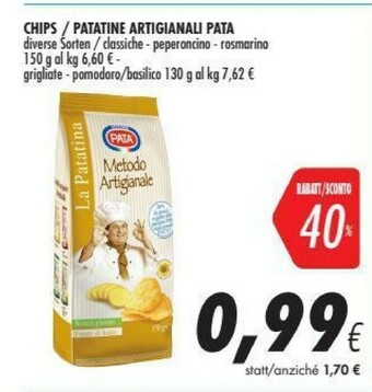 Coop Pata - La Patatina Artigianale Al Rosmarino 150 G(ml) offerta