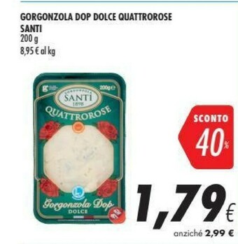 Coop Santi Gorgonzola Dop Dolce Quattrorose offerta