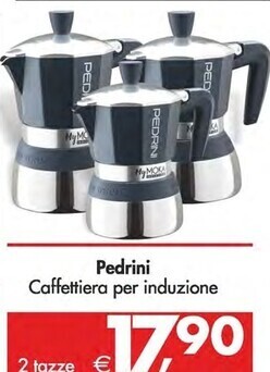 Pedrini caffettiera per induzione