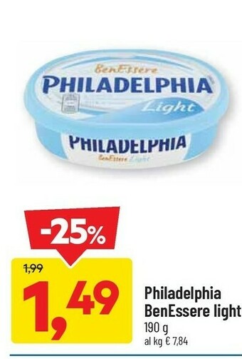 DPiù Philadelphia Benessere Light offerta