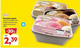 DPiù Fresca passione Gelato Vaniglia Nocciola Cacao 1000 G(ml) offerta