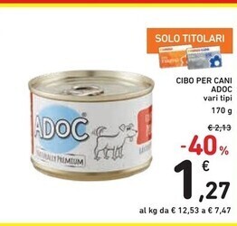 Spazio Conad Adoc cibo per cani offerta