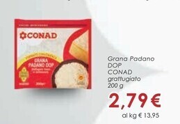 Spazio Conad Conad grana padano dop offerta