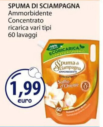 Acqua & Sapone SPUMA DI SCIAMPAGNA Ammorbidente Concentrato ricarica vari tipi 60 lavaggi offerta
