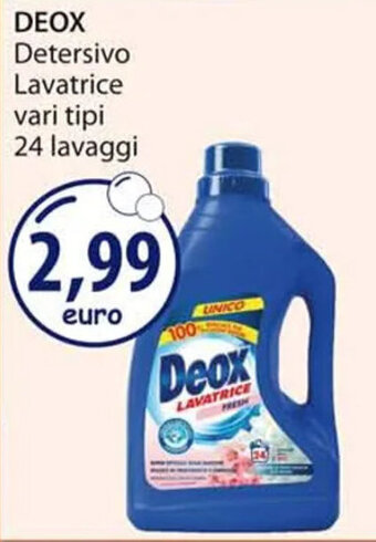 Acqua & Sapone DEOX Detersivo Lavatrice vari tipi 24 lavaggi offerta
