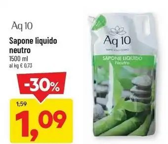 DPiù Aq 10 Sapone Liquido Neutro offerta