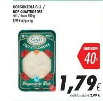 Coop Santi Gorgonzola/dop Quattrorose offerta