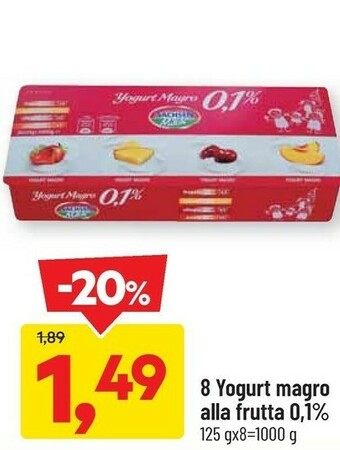 DPiù Yogurt Magro Alla Frutta offerta