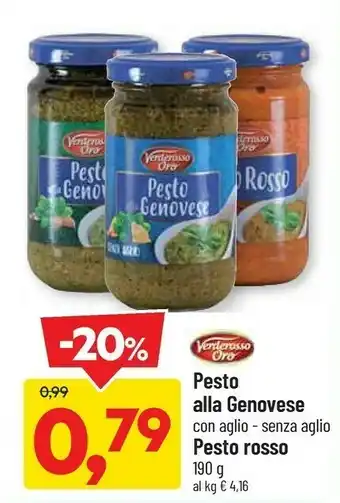 DPiù Verderosso Oro Pesto Alla Genovese offerta