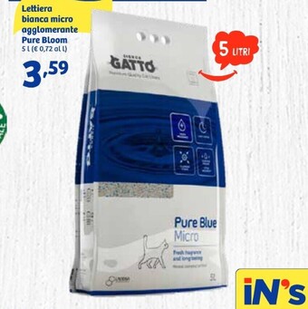 In'S Mercato Lettiera bianca micro offerta