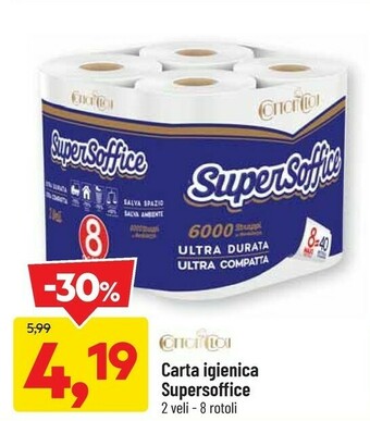 DPiù Supersoffice Carta Igienica offerta