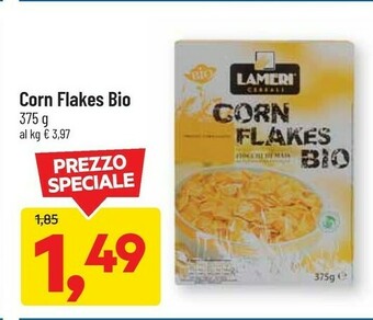 DPiù Lameri cereals Corn Flakes Bio offerta
