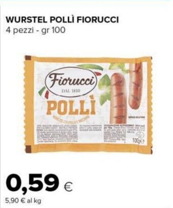 Tigre WURSTEL POLLÌ FIORUCCI 4 pezzi - gr 100 offerta