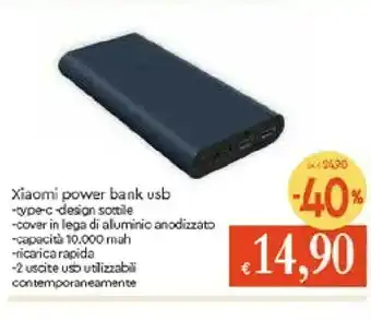 Galassia Xiaomi Power Bank Usb offerta