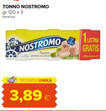 Tigre TONNO NOSTROMO gr 120 x 3 offerta