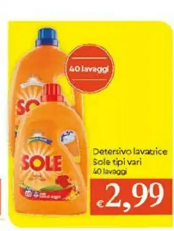 Galassia Sole Detersivo Lavatrice 40 Lavaggi offerta