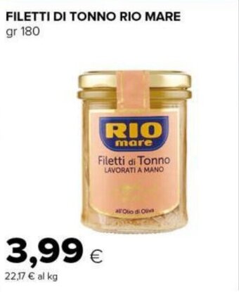 Tigre FILETTI DI TONNO RIO MARE gr 180 offerta
