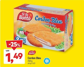 DPiù Si fa bontà Cordon Bleu 240g offerta