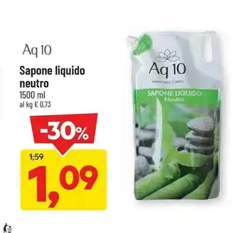 DPiù Aq 10 Sapone Liquido Neutro 1500 Ml offerta