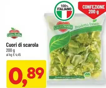 DPiù Cuor di scelta Cuori Di Scarola 200g offerta