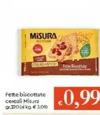 Misura Fette Biscottate Cereali