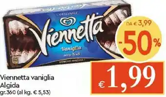 Galassia Algida Viennetta L'Originale Vaniglia 360 G(ml) offerta